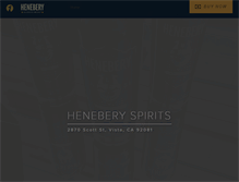 Tablet Screenshot of heneberywhiskey.com